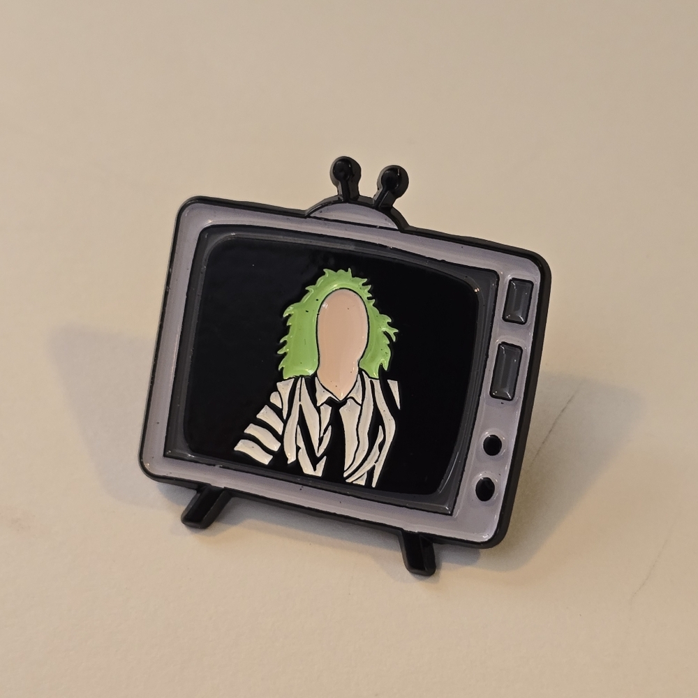 Beetlejuice TV Pin